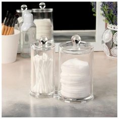 Контейнер д/хранения космет принад с крышкой 2в1 15*8,4*12,3см прозрач3734570 Сима ленд