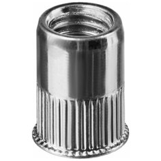 Резьбовые заклепки Nut-R, М6, 500 шт, стальные с насечками, уменьш. бортик, Kraftool 311708-06