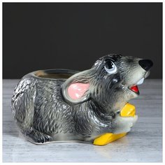 Кашпо "Мышонок" 4711265 Керамика ручной работы