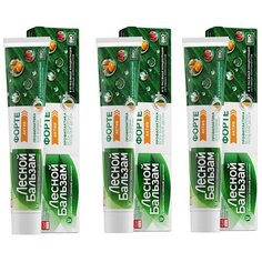 Лесной бальзам Зубная паста Форте 75мл (3 шт в наборе)