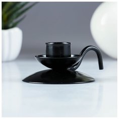 Подсвечник Ретро чёрный муар 1596064 Омский Свечной