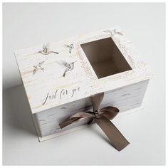 Коробка подарочная «Шебби», 22 × 15 × 10 см 5205160 Дарите счастье