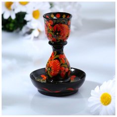 Подсвечник «Ягодка», 6×6×9 см, хохлома 4024873 Сима ленд