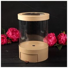 Коробка подарочная круглая 20*20*32.5 см 3502286 Сима ленд