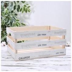 Ящик Гарден белый 400х300х200 мм 5365628 Сима ленд