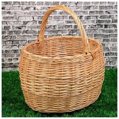 Корзина «Грибная», №3, 36×30×40 см, 12 л, ручное плетение, лоза 3426248 Сима ленд