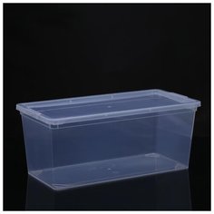 Контейнер для хранения 8 л "Евро", цвет прозрачный 5374063 Алеана