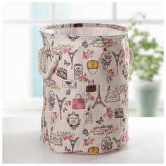 Корзина для белья "Париж" 30х30х40 см 4439039 Сима ленд