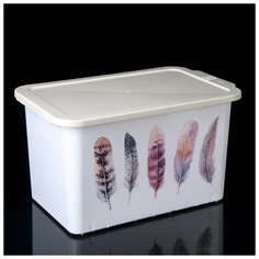 Контейнер для хранения "Serenity", цвет слоновая кость 4344499 Berossi