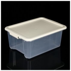 Контейнер для хранения Porter 14 л, цвет слоновая кость 4407564 Berossi