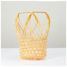 Корзина плетеная, 24х17х13/36, бамбук 5464884 Сима ленд