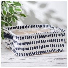 Корзина для хранения с ручками 9 ячеек "Сафари" 28х28х11 см 5060143 Сима ленд