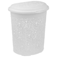 Корзина для белья КРУЖЕВО 50л Белый 1379970 Idea (М Пластика)