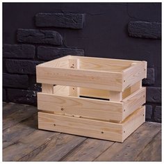 Ящик деревянный №1, стандартный, 35х26,5х25см 3740853 Сима ленд