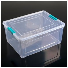 Контейнер для хранения "Smart Box" 7,9л, цвет прозрачный, ручки МИКС 4650010 Алеана