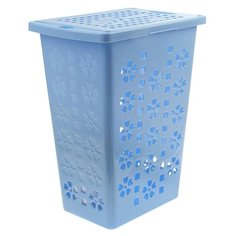 Корзина для белья Виолетта 30л. голубая М2444 873291 Alternativa