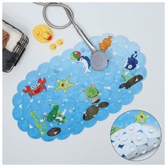 SPA-коврик для ванны 37х65 см "Морские игры" 1842957 Доляна