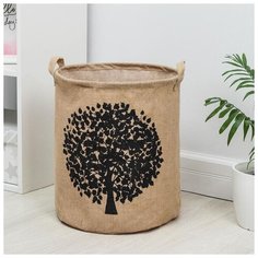 Корзина для белья с ручкой "Древо" 35х40 см 5469828 Сима ленд