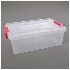 Контейнер для хранения прямоугольный 6,3 л 360х235х115 мм, цвет прозрачный 3374865 Idea (М Пластика)