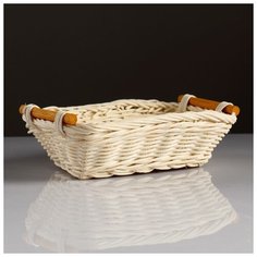 Корзина с ручками, 14×19×5 см, ротанг 4427969 Сима ленд