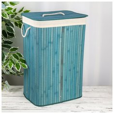 Корзина для белья прямоугольная "Бамбу" 40х30х61 см 4686308 Сима ленд