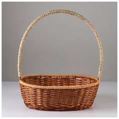 Корзина, 35х28х12/37 см, бамбук, лоза 4724610 Сима ленд