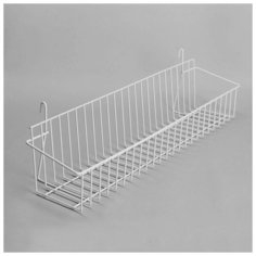 Корзина на сетку, 600*160 мм, цвет белый 2472559 Сима ленд