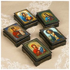 Шкатулка «Религия», 10×14 см, лаковая миниатюра 1520665 Сима ленд