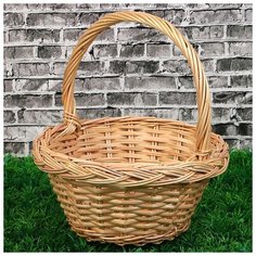 Корзина «Ягодное лукошко», №1, Dдно=12 см, Dверх=20 см, H=12/25 см, ручное плетение, лоза 3426290 Сима ленд