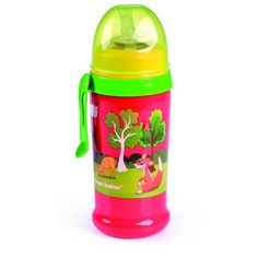 Поильник-непроливайка Canpol babies спортивный, с трубочкой и крышкой, 350 мл, 12+ месяцев, красный (250930152)
