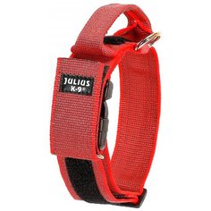 Ошейник для собак Julius-K9 Color & Gray с закрытой ручкой красно-серый 40 мм 38 – 53 см (1 шт)