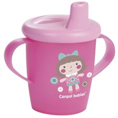 Чашка-непроливайка Canpol babies Toys, 250 мл, 9+ месяцев, цвет розовый (250989191)