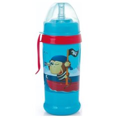 Поильник-непроливайка Canpol babies спортивный, с трубочкой и крышкой, 350 мл, 12+ месяцев, синий (250930154)