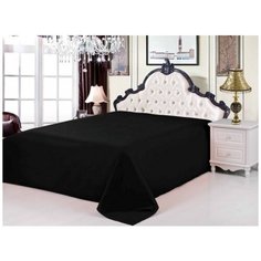 PRC-45 Простынь сатин классическая (черный) Черный PRC-45-634 Valtery