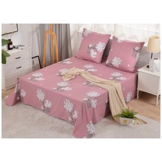 PCT-R-318 Простынь сатин на резинке печатная PCT-R-318-523 Valtery