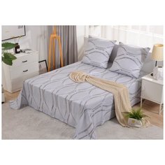 PCT-R-305 Простынь сатин на резинке печатная PCT-R-305-523 Valtery