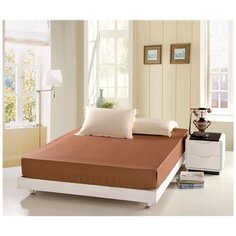 Простынь на резинке бамбук (BP-10) шоколадный Шоколадный BP-10-361 Valtery