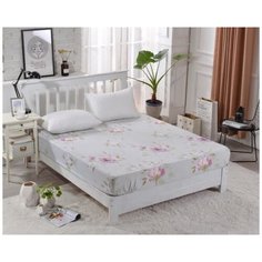 PCT-R-287 Простынь сатин на резинке печатная PCT-R-287-523 Valtery