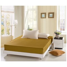 Простынь на резинке бамбук (BP-07) горчичный Горчичный BP-07-290 Valtery