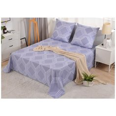 PCT-R-312 Простынь сатин на резинке печатная PCT-R-312-523 Valtery