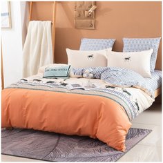 Комплект постельного белья СИТРЕЙД L381, размер Семейный, сатин делюкс (100% египетский хлопок), наволочки 50х70 и 70x70 по 2 шт.