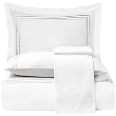 Комплект постельного белья Tivolyo home LINE NAKISLI KING SIZE deluxe крем/бирюзовый