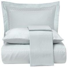 Комплект постельного белья Tivolyo home CATENA NAKISLI deluxe бирюзовый