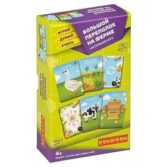 Настольная игра "БОЛЬШОЙ ПЕРЕПОЛОХ НА ФЕРМЕ" на ассоциации Играй Думай Учись Bondibon Bondibon ВВ4874