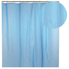 Штора для ванной Синяя 170х180 Аквалиния 09.026А-04
