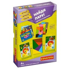 ИГРА ЦВЕТА. НАЙДИ ПАРУ! - настольная игра BONDIBON. 4+ Bondibon ВВ4565