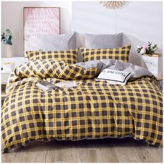 Комплект постельного белья СИТРЕЙД L397, размер Евро, сатин делюкс (100% египетский хлопок), наволочки 50х70 и 70x70 по 2 шт.