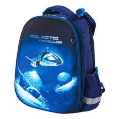 Ранец ЮНЛАНДИЯ "EXTRA", с дополнительным объемом, "Galactic traveller", 38x29x18 см, 228801