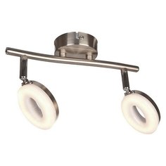 Спот Escada, 2х5W, никель, размеры (мм)-355x80x145, 4000К, плафон - белый
