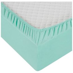 Простыня Миланика ТрикПР Светло-зеленая, трикотаж ,90x200см. Milanika